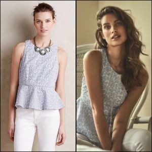 NWOT Pia Peplum Top Anthropologie